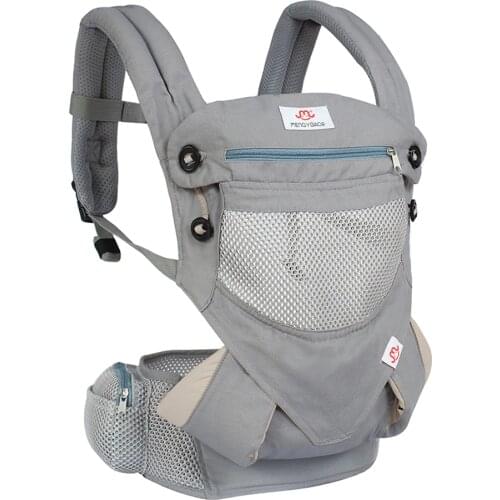 Breathable Ergonomic Baby Carrier 360 Cool Air Organic Cotton Baby Wrap Sling Child Backpacks Adjustable Baby Carrier Sling