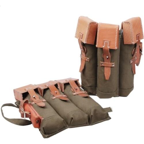 WWII WW2 Army Walther MP44 Canvas A mmunition Pouch Cartridge Bag Magazine Pouch