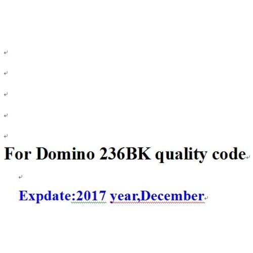 Use for Domino quality code 236BK 5pcs/lot