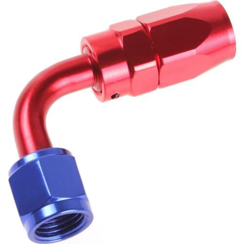 Compression Swivel Hose Fitting AN6 Hose End Aluminum Durable Car Performance Fittings Adaptor Swivel 90 Degree Fit for Car