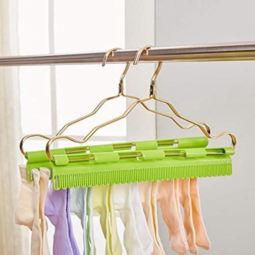 Non-slip Clothes Hanger Sock Underwear Towel Clip Household Plastic Drying Rack