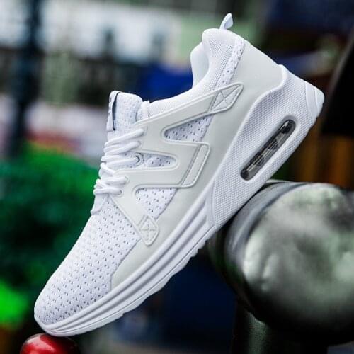 The new cross-border breathable air-woven hoverboard sports mens fashion running shoes simple comfortable soft