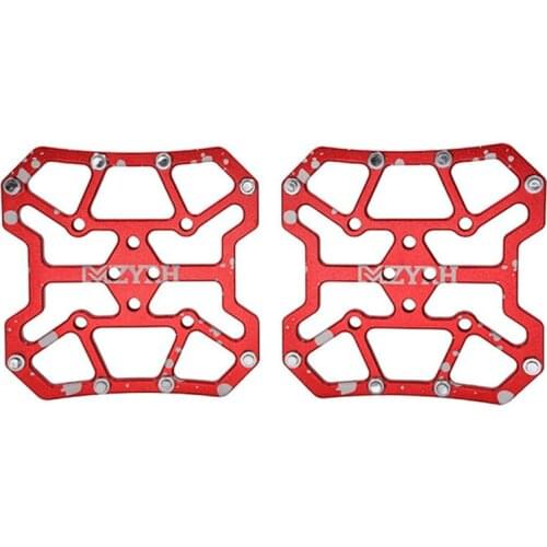 1pair Bicycle Pedal Aluminum Alloy Flat Platform Adapter Conversion Universal Compatible MTB Road Bike Accessories