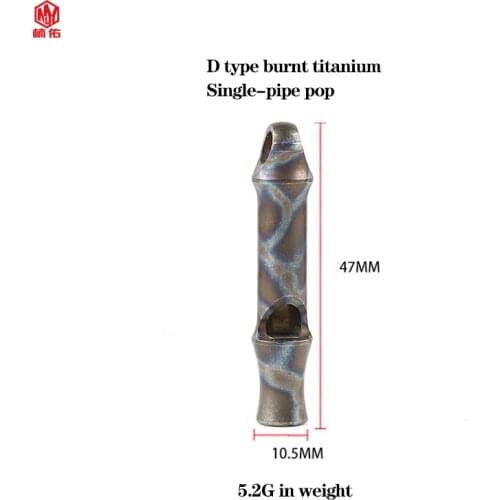 Titanium Alloy Whistle Coach Training Outdoor High Decibel Popping High Frequency Camping Rescue Tweeter