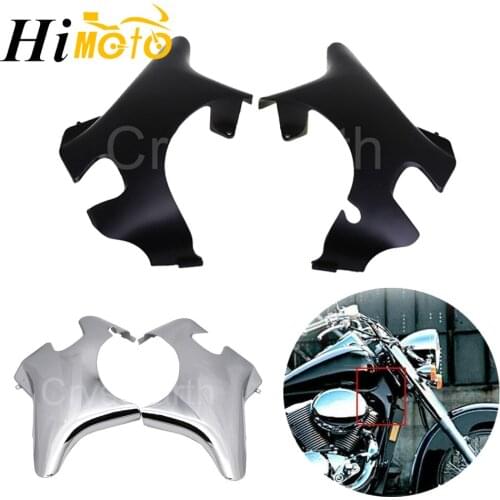Motorcycle Chrome Neck Cover Frame Wire Line Side Guard For Honda Shadow VT400 VT750 VT 400 750 ACE 1997 1998 - 2003 2002 2001