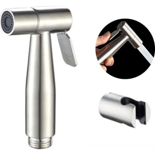 Toilet Sprayer Gun Stainless Steel Hand Bidet Faucet for Bathroom Hand Sprayer Shower Head Self Cleaning Bathroom Fixture