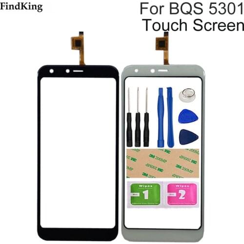 5.34'' Touch Screen For BQ Mobile BQ-5301 Strike View BQ5301 BQ 5301 Touch Screen Glass Digitizer 3M Glue Tools