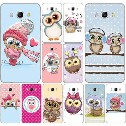95DD Cute Owl Hearts Lover Christmas Soft Silicone Case Cover for Samsung Galaxy a3 a5 2017 A6 A8 2018 j3 j5 j7 2016 2017