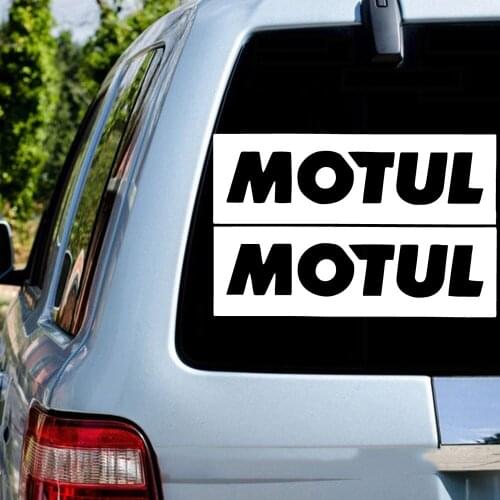 Vinyl MOTUL Carbon Sticker Car Decal Sticker Art Car Quotes Stickers Window Decor Rear Windshield Modern Fashion Decals