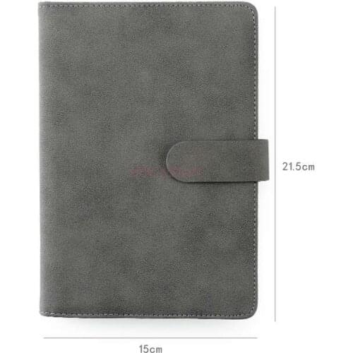 Buckle notebook stationery book thick A5 business notepad work diary simple leather