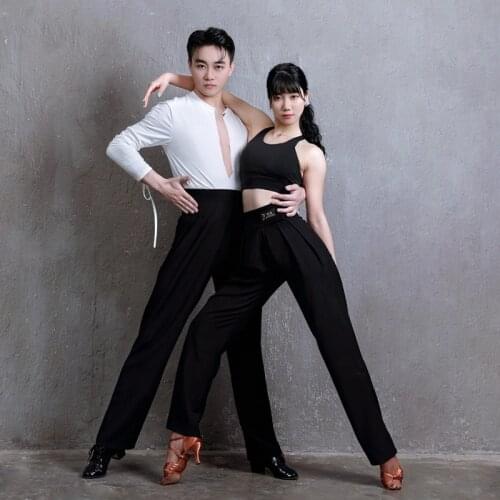 Ballroom Dance Pants Adult Latin Practice Wear Tango Dancing Outfit Performance Costume Designer Clothes Salsa Dance Wear JL3234