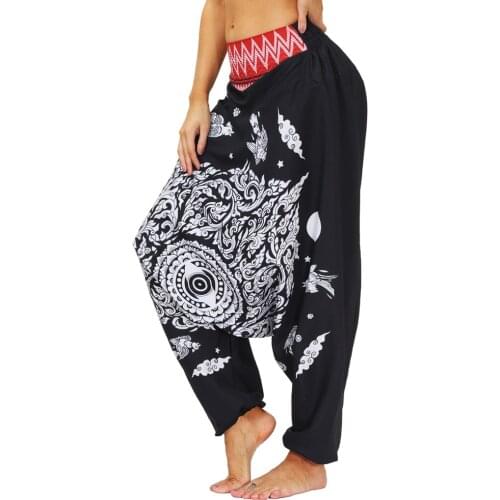 2021 Women Harem Yoga Pants,Baggy Lounge Boho Hippie Palazzo Aladdin Harem Pants,Pilate Beach Trousers