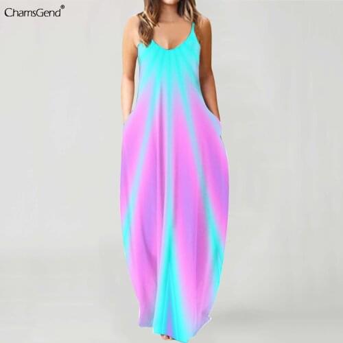 Women Sexy Robe Summer 2021 Sleeveless O-neck Printed Long Dress Maxi Dress Big Swing Backless Streetwear Women Clothes