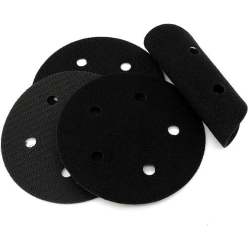 1Pcs 5 Inch 125mm 5 Hole Hook and Loop Velcro Sanding Interface Pad Protection Disc for Abrasive Sander Polishing & Grinding
