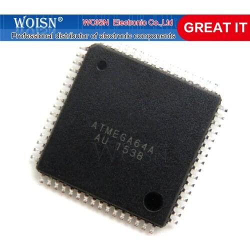 1pcs/lot ATMEGA64A-AU ATMEGA64A ATMEGA64AAU ATMEGA64 TQFP-64 In Stock