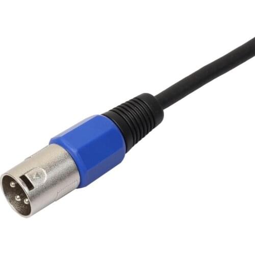 2 Pcs 0.3 m/1ft XLR Male to 6.35mm TRS Male Microphone Cable 3 Pin Mic Cable Patch Cords