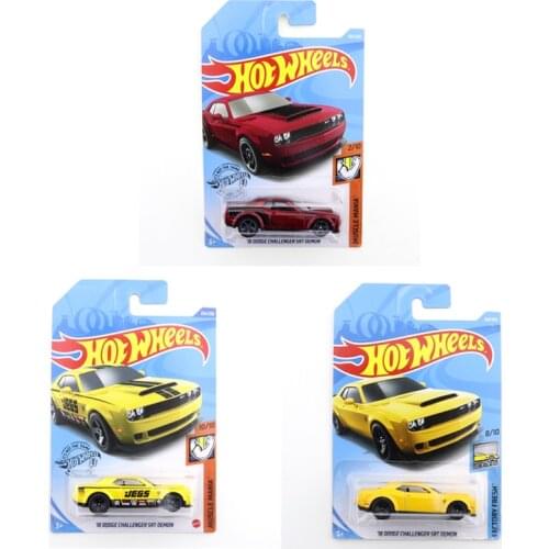 2019 Original Hot Wheels Mini Alloy Coupe 18 DODGE CHALLENGER SRT DEMON 1/64 Metal Diecast Model Car Kids Toys Gift