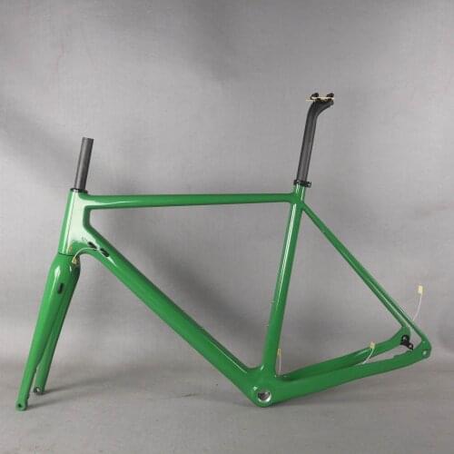 2022 Newest Gravel Bike For Toray Full Carbon Fiber Gravel Bike Frame GR029 Bicycle Green color