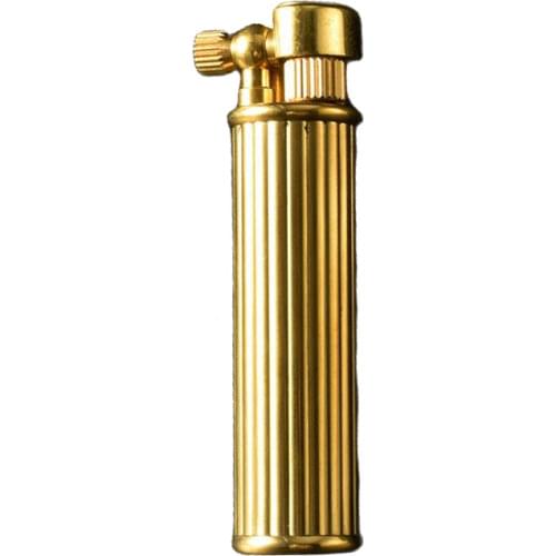 3 Style Retro Cylindrical Brass Kerosene Oil Lighters