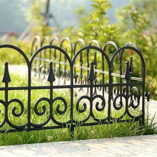 5pcs Garden Border Decorative Garden Plastic Fence Edging Outdoor Plant Bordering Lawn Edging Fence For Yard Garden Decoration