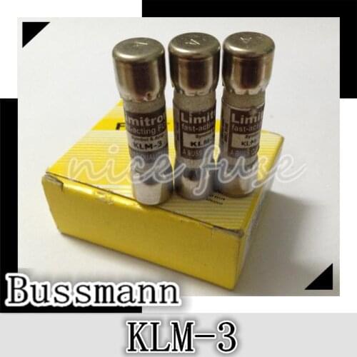 Bussman BUSSMANN Fast-Acting US imports original ceramic fuse fuse KLM-3 600V 3A