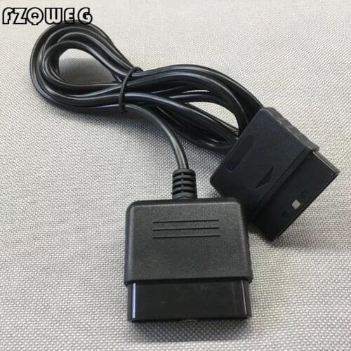 FZQWEG Black Controller Extension Cable Cord For Sony PS1/PS2 Slim line Playstation 1 playstation 2 Console
