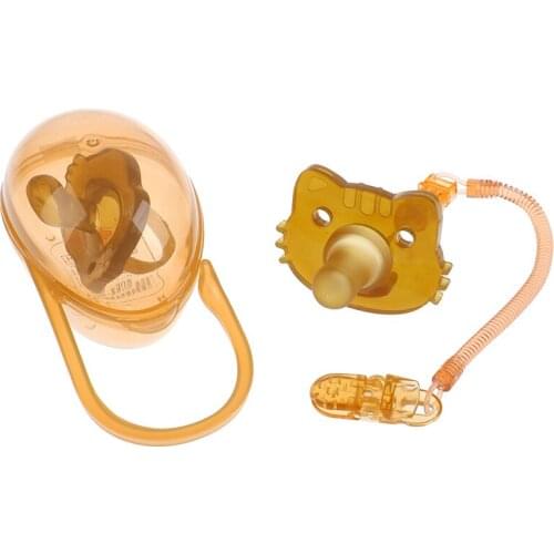 Baby Lovely Soft Silicone Pacifier Set Newborn Cute Cartoon Animals Comfort Pacifier Newborn Baby Sleep Products Set