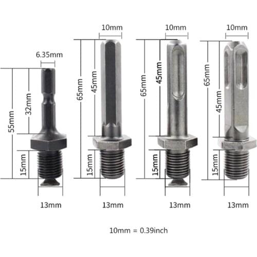 Home Outdoor Wood Chopping Drill Bit Firewood Machine Drill Parts Wood Cone Reamer Punch Driver Replacement Parts