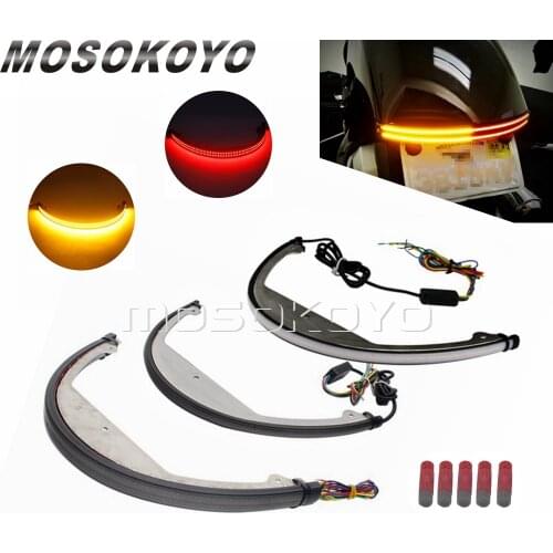 For Suzuki Boulevard M109R Amber/Red LED Sequential Flowing Rear Turn Signal Tail Tidy Fender Eliminator Brake Light Taillight