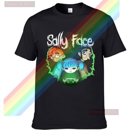 Sally Face It Emits An Eerie Green Light T Shirt For Men Limitied Edition Unisex Brand T-shirt Cotton Amazing Short Sleeve Tops