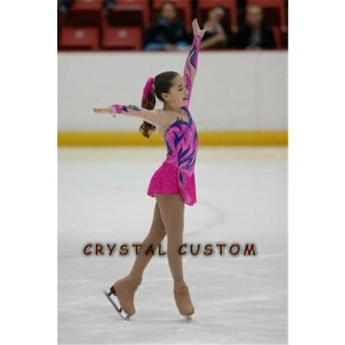 Custom Figure Skating Dresses Crystal New Brand Vogue Ice Skating Competition Dress DR3271