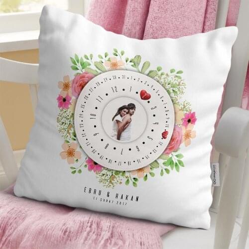Personalized Infinity Maya Calendar White Pillow-1
