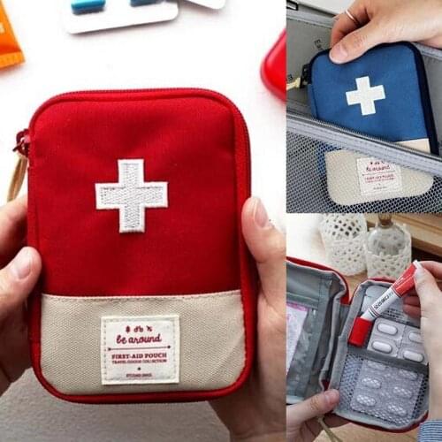 Mini First Aid Kit Bag Portable Medicine Package for Travel outdoor Emergency Kit Bags Small Medicine Divider Storage Organizer