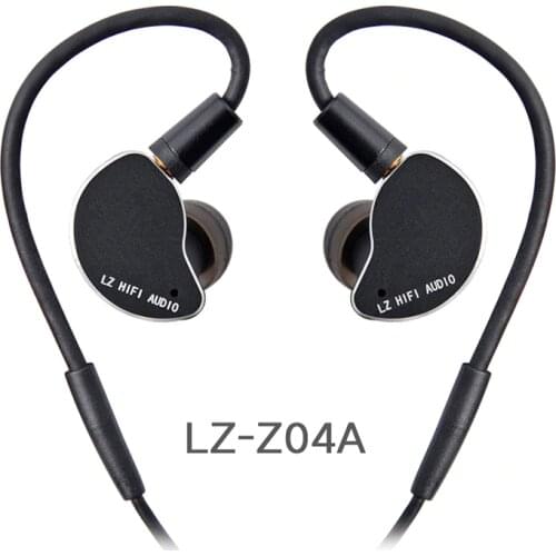 2019 LZ Z04A In Ear Earphone Dynamic Drive HIFI IEM Metal Headset Earbud With Detachable Detach MMCX Cable MMCX Detachable