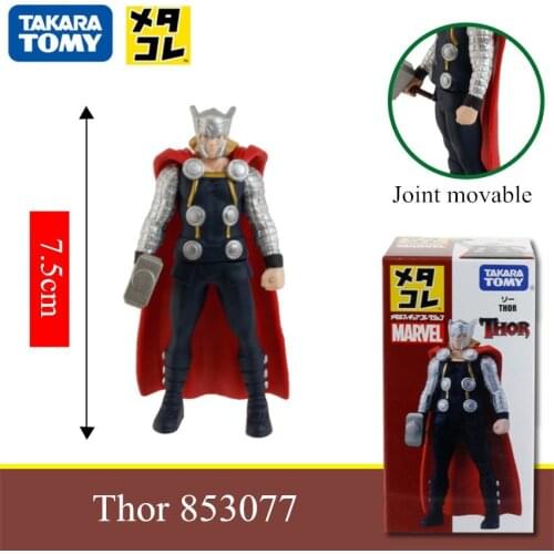Original Tomy Marvel Metal Collection Action Figure Hero Thor Diecast Christmas Toys for Children 853077