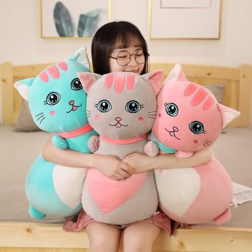 Plush Animals Cat Rabbit Mouse Creative Long Soft Gift Office Lunch Break Nap Sleeping Pillow Cushion Plush Stuffed Gift Doll