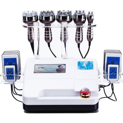 The latest model 6 in 1 radio frequency radio frequency vacuum grease laser cavitation bodybuilding machine slimming machine SPA