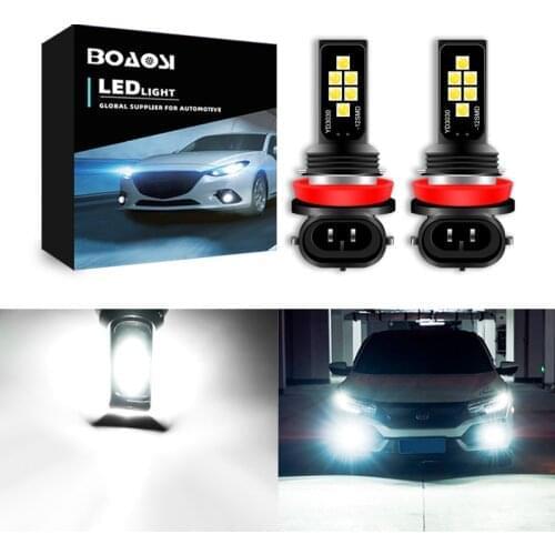 2pcs H11 H7 H8 Fog Lights 9006 HB4 12V For Mazda 3 6 CX-5 323 5 CX5 Mitsubishi Outlander ASX Galant Led Car Lamp Bulb