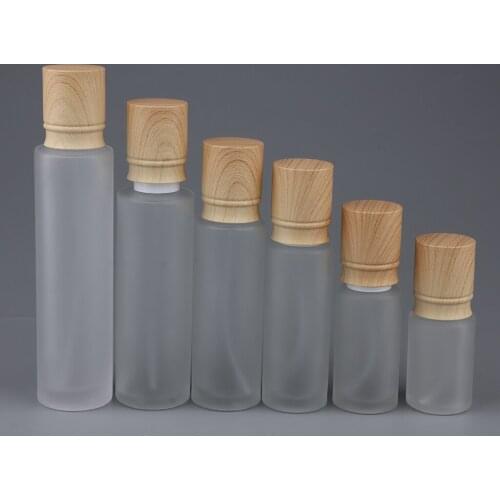 Empty Glass Pump Spray Bottle, Leakproof Dustproof Fine Mist Sprayer for Cleanser Travel Essential Oils Perfume Makeup Remover