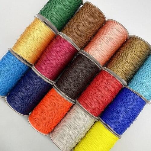 10meters 1.0mm Waxed Cord Waxed Thread Cord String Strap Necklace Rope Bead DIY Jewelry Making for Bracelet