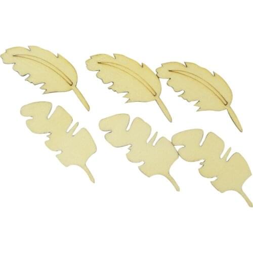 10pcs/set Wholesale high feather quality combination die cutting Angle DIY wooden Christmas decorations wedding decoration B2