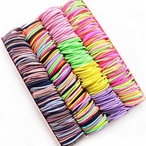 100pcs childrens hair accessories do not hurt your hair baby headdress hair ring small rubber band girl hair rope