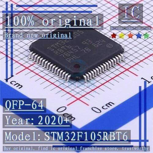 2020+ 100% Brand new original 1PCS-5PCS STM32F105RBT6 LQFP-64 Microcontroller chip