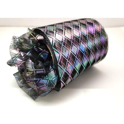 6cm 8cm Iridescent Tulle Ribbon 25Yards Shiny Diamond Mesh DIY Handmade Craft Hairband Ornament Fabric Material Supplies