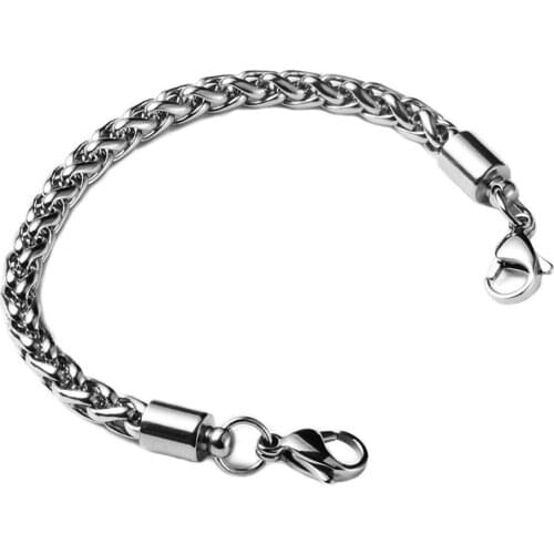 Fashion Stainless Steel Mens, Womens, Unisex Medical Alert ID Interchangeable Link Chain Bracelet Jewelry