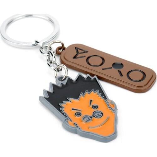 Anime Hunter x Hunter Leorio PaladiKnight Key Chain Alloy Keychain Accessories Pendant Key Ring Charms Keychains for Ladies