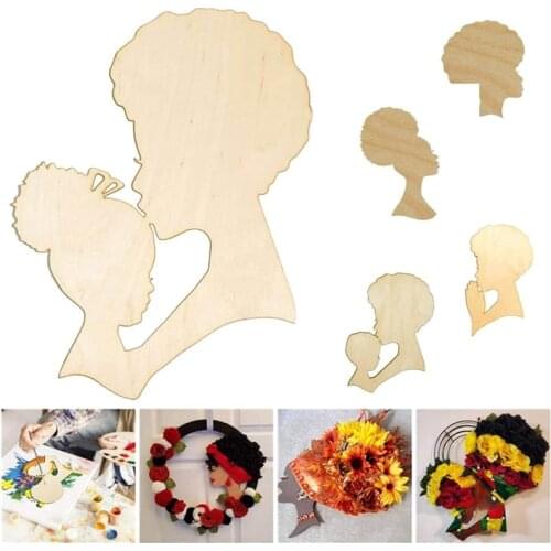 Beech Wreath Making Template DIY Wooden Pendant Crafts Template Mothers Day Gift Graffiti Tool Home Decoration Art Jigsaw Tool