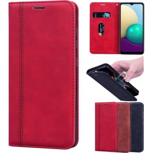 Case For Samsung Galaxy A02 чехол Flip Leather Cover Funda Phone Wallet Capa For Samsung A02 SM-A022F Case Magnet Book Shell Bag