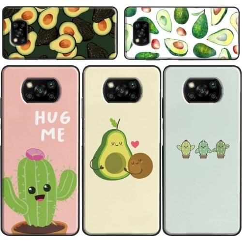 Cactus Avocado Cacto Mexican Plants Case For Xiaomi Redmi Note 9 7 8 Pro A 9C 8T 9S Mi Note 10 Lite Ultra 9T POCO X3 F2 Pro