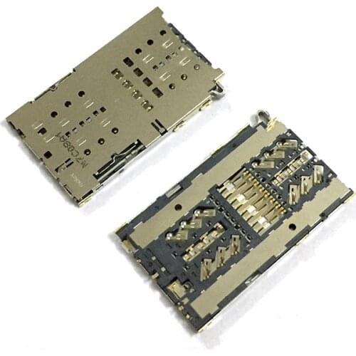 For Samsung Galaxy S7 Edge S8 S9 S10 Plus Sim Card Reader Tray Micro SD Memory Card Holder Slot Flex Cable Repair Parts